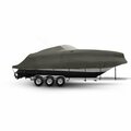 Eevelle Boat Cover CABIN CRUISER, Outboard Fits 23ft 6in L up to 102in W Charcoal WSHPCBN23102B-CHL